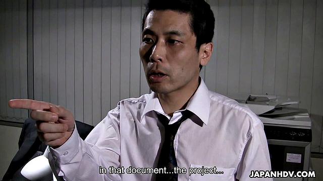 Naughty office babe demands favors