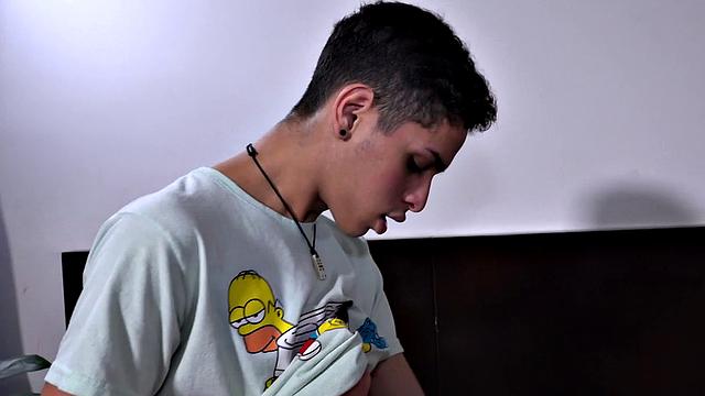 Daddy has two boys in his room and it isn't long before Audrey and Tommy have stripped and Ferdinand is sucking on both of their cocks.