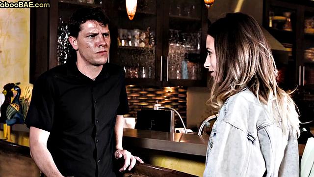 Cockuscking petite bae banged in 3way while friends watch