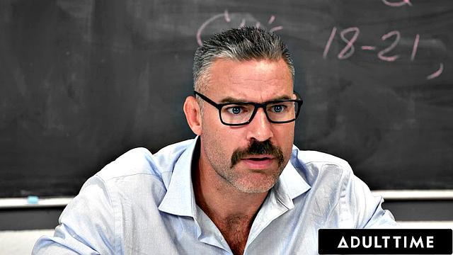 ADULT TIME - Bratty Student Coco Lovelock Spanked And Fucked By Teacher For Being Slutty!