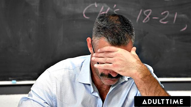 ADULT TIME - Bratty Student Coco Lovelock Spanked And Fucked By Teacher For Being Slutty!