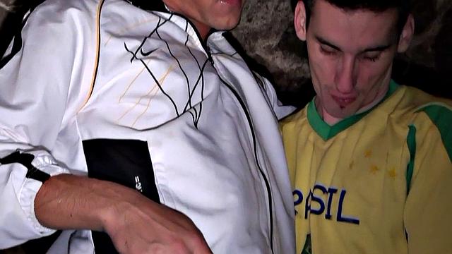 Cocksucking stud assdrilled in the basement by BF