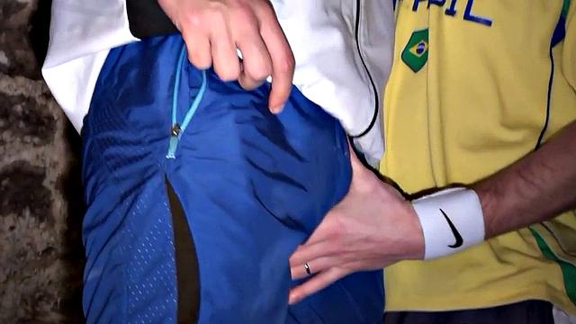 Cocksucking stud assdrilled in the basement by BF