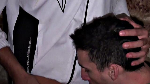 Cocksucking stud assdrilled in the basement by BF