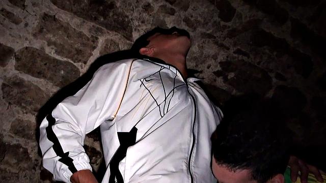 Cocksucking stud assdrilled in the basement by BF