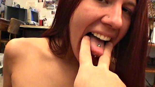 Horny bald chick gets fingered and fucked hard by lover in POV homemade video