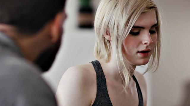 Trans babe rimmed and drilled in erotic couple