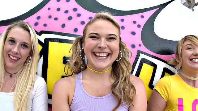 Alyssa, Zelda and Roxy Perform Messy Mouth Magic