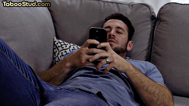 Naughty stud butt-fucked by horny guy