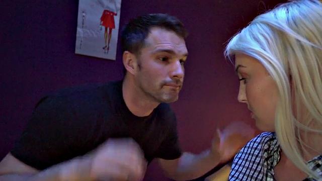 Nympho girls playing with gamer roommate in hotel 3some