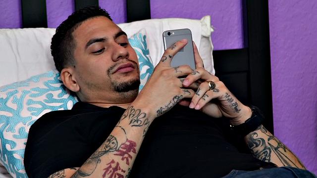 Cheating blonde with small tits takes sneaky doggystyle in bedroom