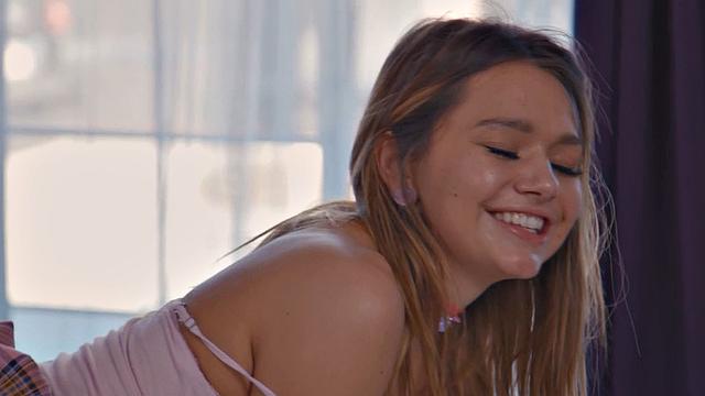 Cute college student doggystyled