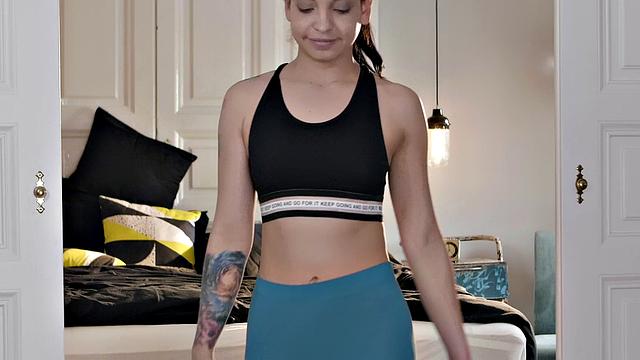 Get up and get ready for a morning of deepthroating, small tits, hair pulling, feet, and pussy licking with a brunette in pony