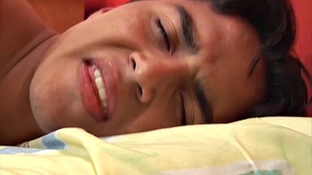 Latin twink Bernard wakes up with a case of morning wood and decides to relieve the tension.  The covers come off and he strips naked. A boy fucking him would be ideal right now, but his finger will have to do.