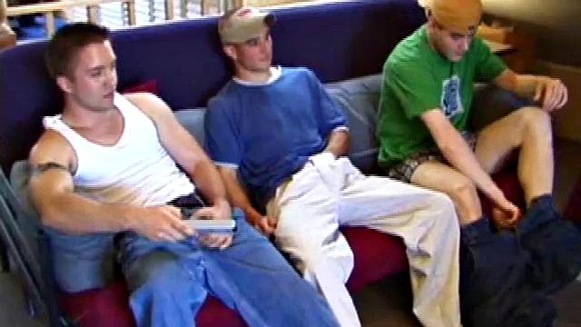 Intense blowjob for a straight guy who can't resist the thrill of another man's mouth