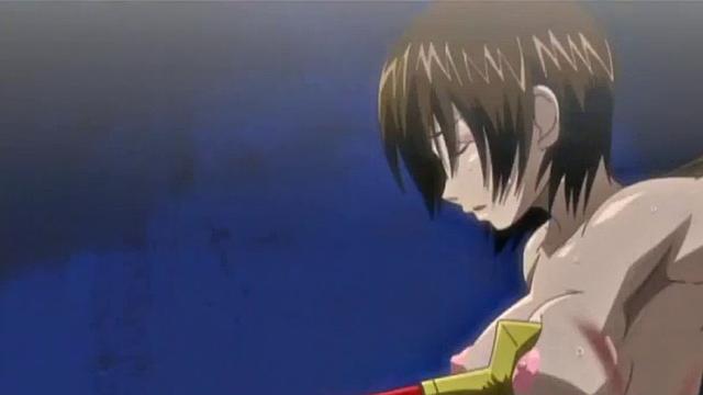 Hairy teen gets tied up & pounded with dildo in bondage video