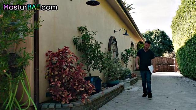 Big-titted hairy babe drilled by BF