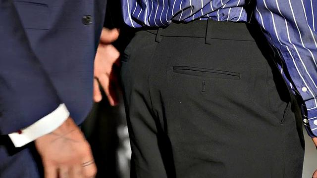 Dominant inked stud fucks ass with cock and bat