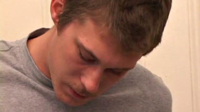 Horny amateur Brent Stenson decides that the kitchen table is a good place to stroke out a load. He pulls out his growing cock and, after a serious stroking session, blows a massive cum shot onto the table and his skateboard.