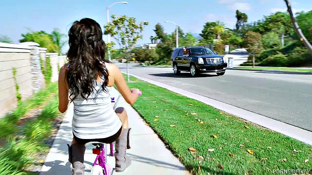 Hot Chick on a Bike