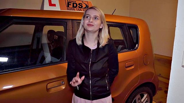 Real busty student cockriding