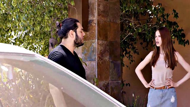 DADDY4K. Attractive redhead cheats on boyfriend with his dad