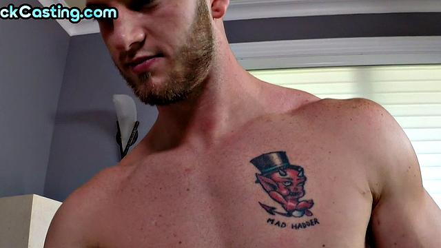 Real jock gets fucked on amateur homemade casting