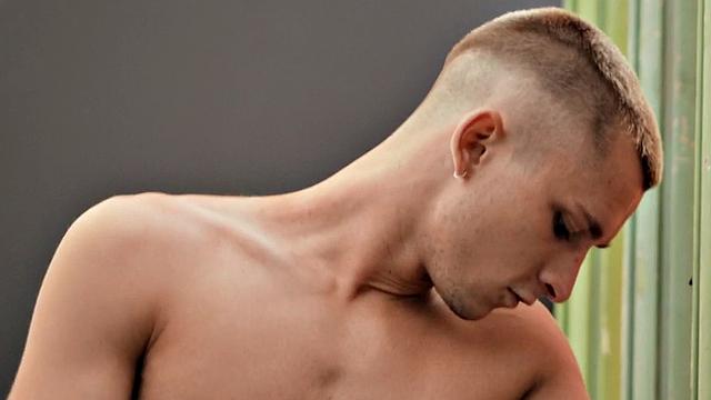 Straight athletic guy with tattoos fucks gay ass after BJ