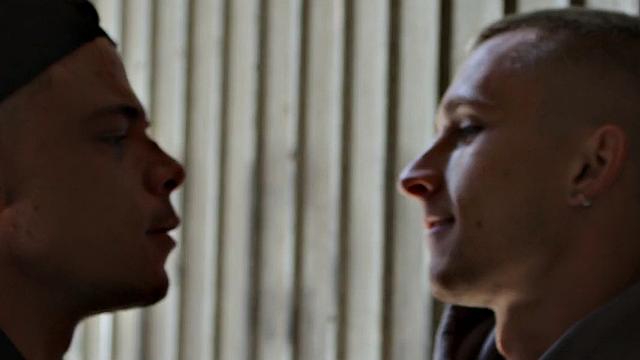 Straight athletic guy with tattoos fucks gay ass after BJ