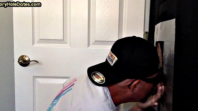 Gloryhole DILF sucks before fucked in asshole