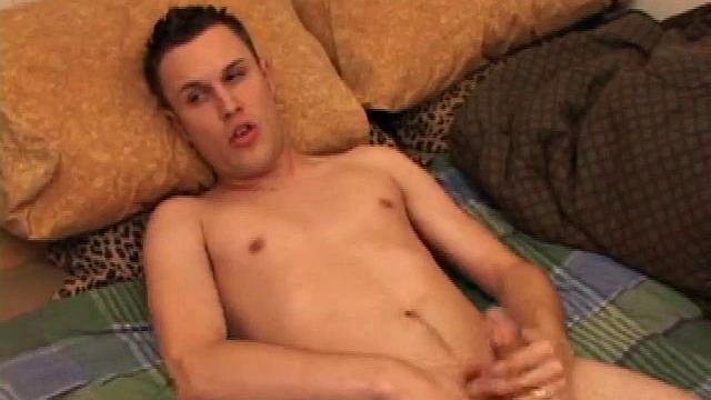 Camden DeMarko is into filming himself jacking off, so it's no surprise he's comfortable getting naked for the camera. On the bed, he takes his clothes off to show us his hot body, before turning his attention to the stiff meat between his legs.