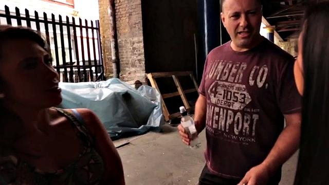 Tiny cock dominas humiliate sub in trio while inspecting