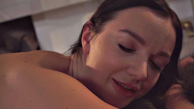 A bald-haired babe get her ass drilled after a steamy BJ in thong