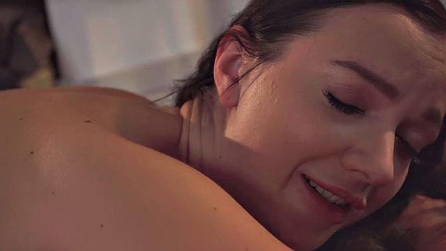 A bald-haired babe get her ass drilled after a steamy BJ in thong