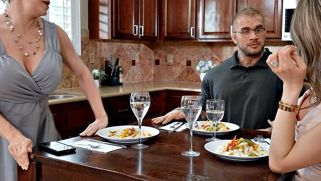 TS MILF fucks pussy of busty big ass MILF