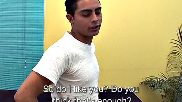 Marcos and Alejandro are a couple of horny young Latinos, who waste no time for a living room bareback fuck.