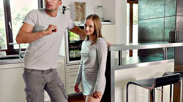 Czech hottie with brown hair gets her pussy pounded in a steamy POV session