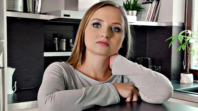 Czech hottie with brown hair gets her pussy pounded in a steamy POV session