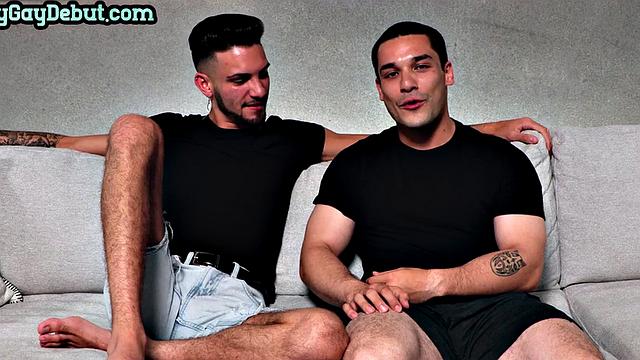 Skinnier debut stud barebacked on casting by top