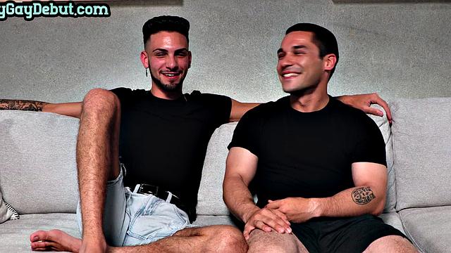 Skinnier debut stud barebacked on casting by top