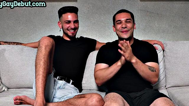 Skinnier debut stud barebacked on casting by top