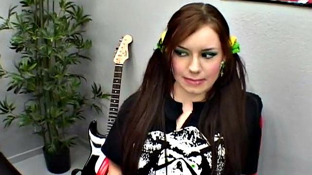 Tatiana rock teen sucks on hard dick