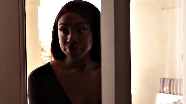 Busty babe doggystyled by friend's dick