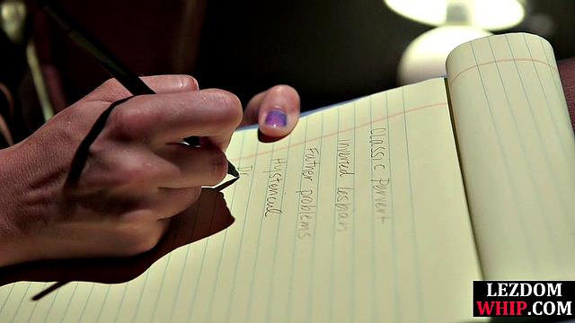 Submissive cougar gets fisted by lezdom