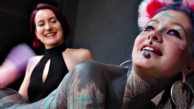 Pet Dominatrix Controls Tattooed Cat-girl