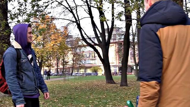 Adorable brunette gets MMF threesome treatment