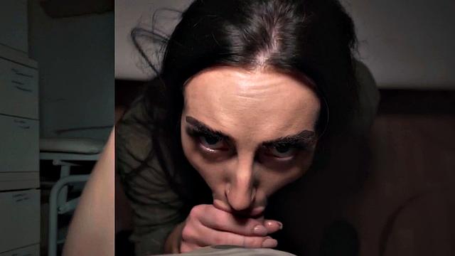 Real amateur babe sucks and rides cock in POV for cash