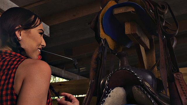 Teen Creeper Aidra Fox Farm Girl Roped And Thrashed