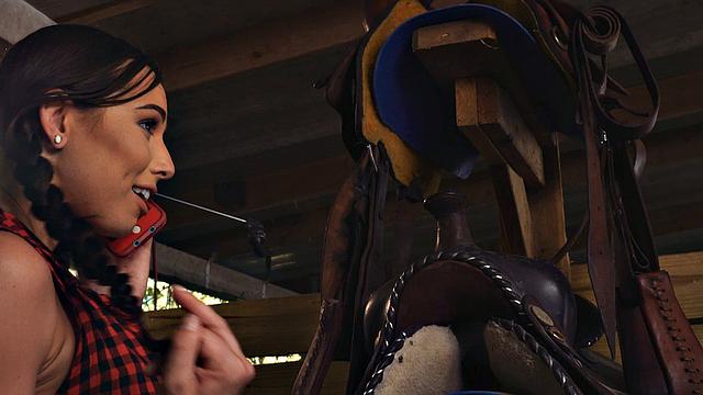 Teen Creeper Aidra Fox Farm Girl Roped And Thrashed