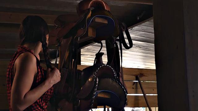 Teen Creeper Aidra Fox Farm Girl Roped And Thrashed